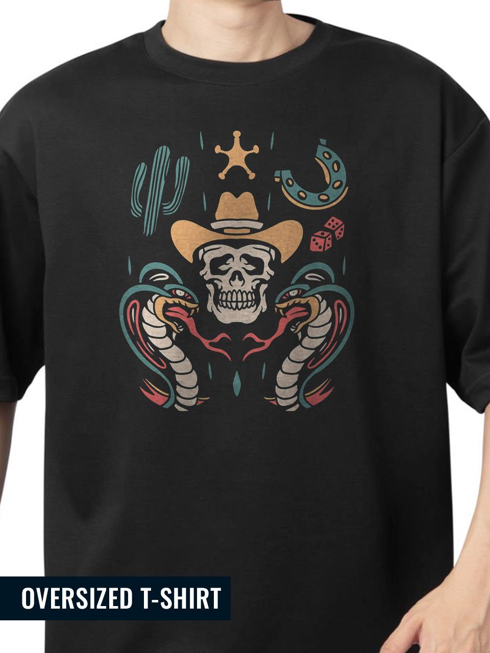 Serpent Wrangler Outlaw Oversized T-Shirt