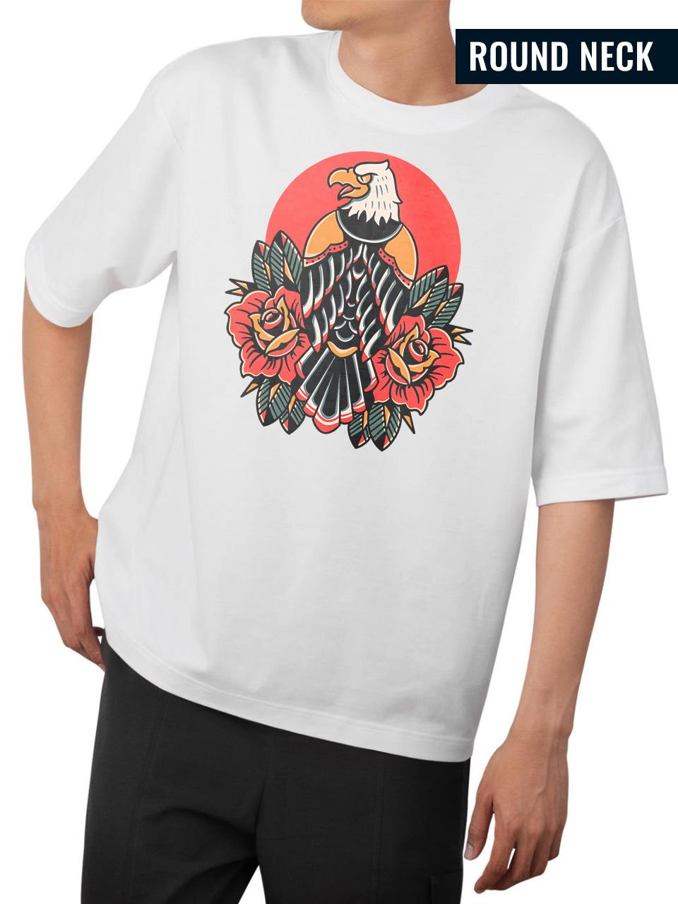 Avian Blossom Tribute Oversized T-Shirt
