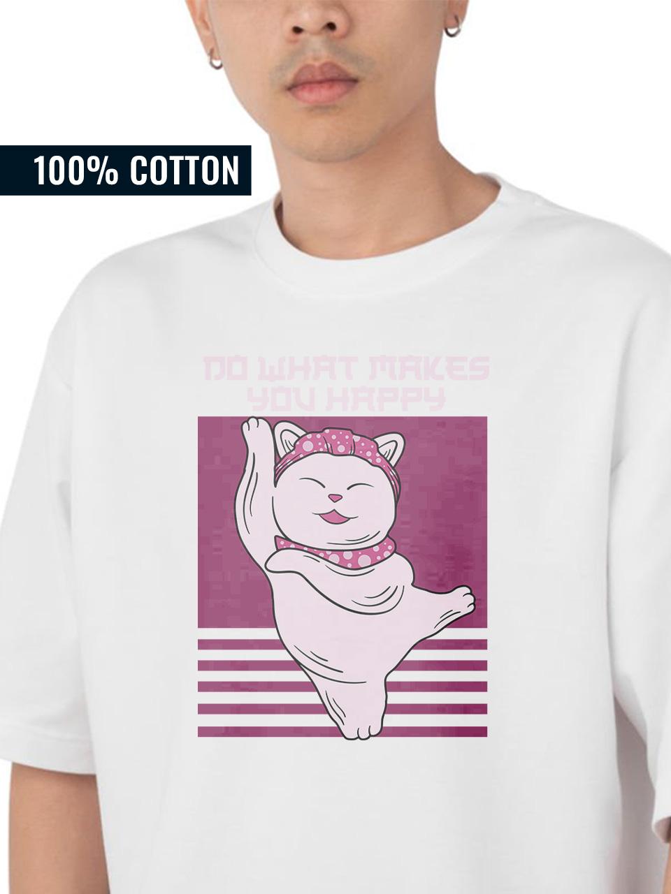 Blissful Feline Affirmation Oversized T-Shirt