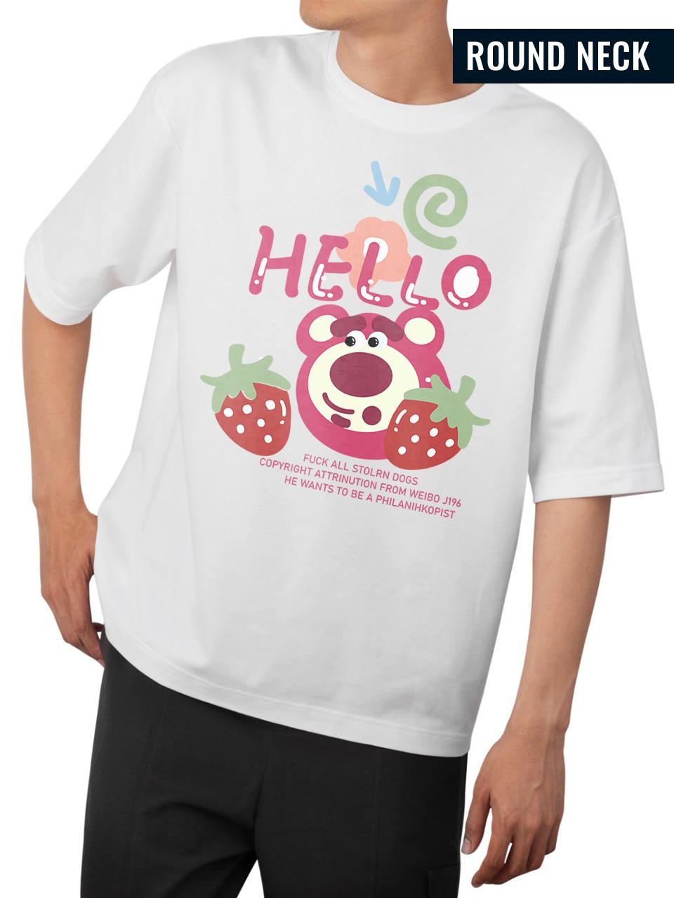 Berry Greeting Oversized T-shirt 