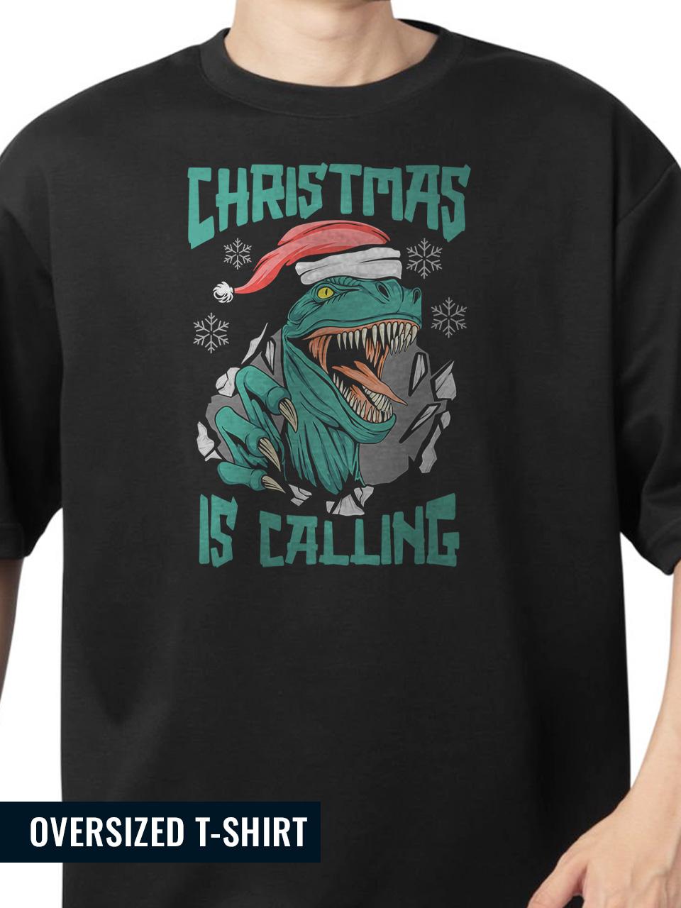 Midnight Santa's Monster  Oversized T-Shirt