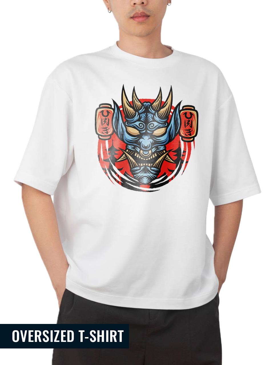 Azure Grinner Beast Oversized T-Shirt