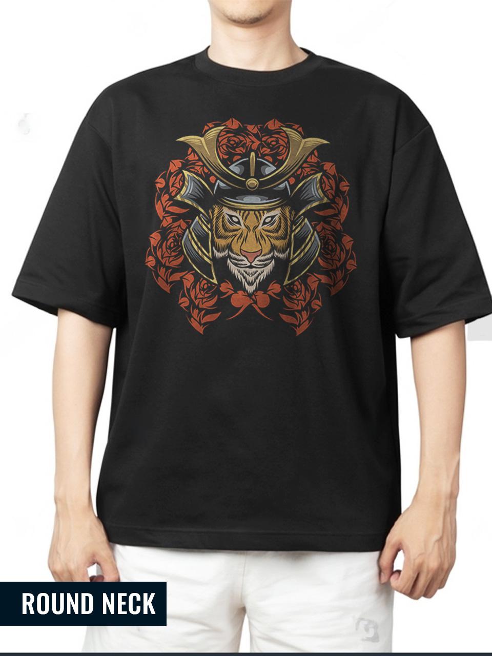  Crowned King Tiger Oversized T-Shirt